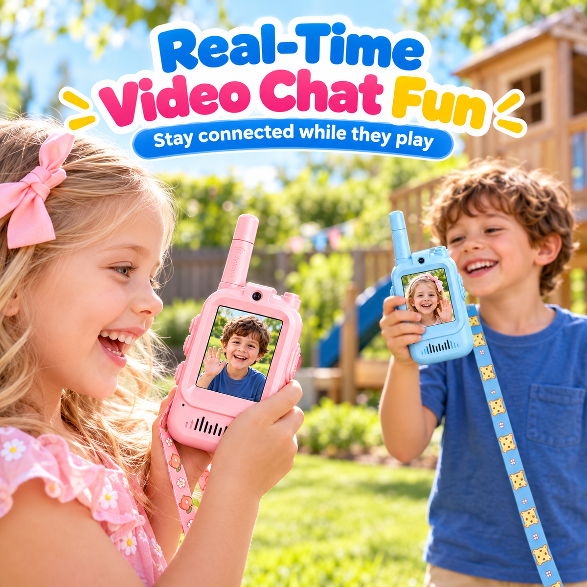 Kids Video Walkie Talkies – See, Talk & Play with 2-Way HD Video Communication