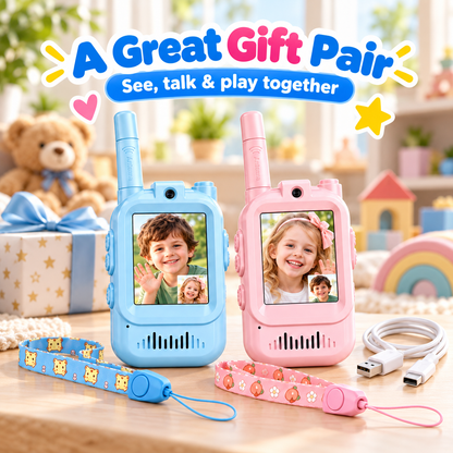 Kids Video Walkie Talkies – See, Talk & Play with 2-Way HD Video Communication