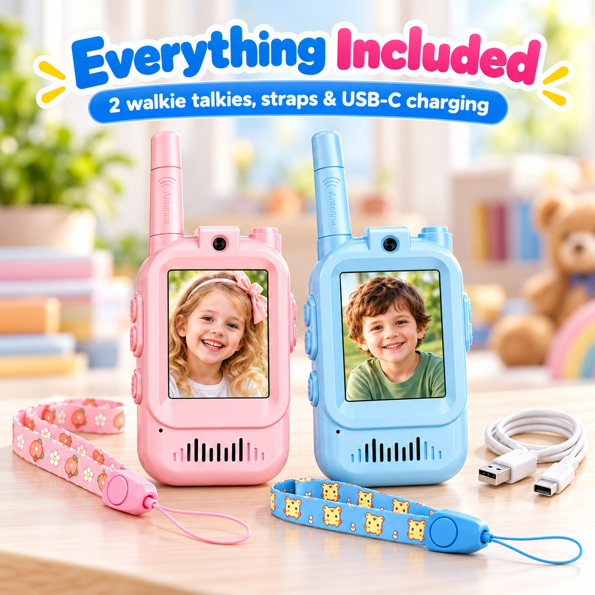 Kids Video Walkie Talkies – See, Talk & Play with 2-Way HD Video Communication