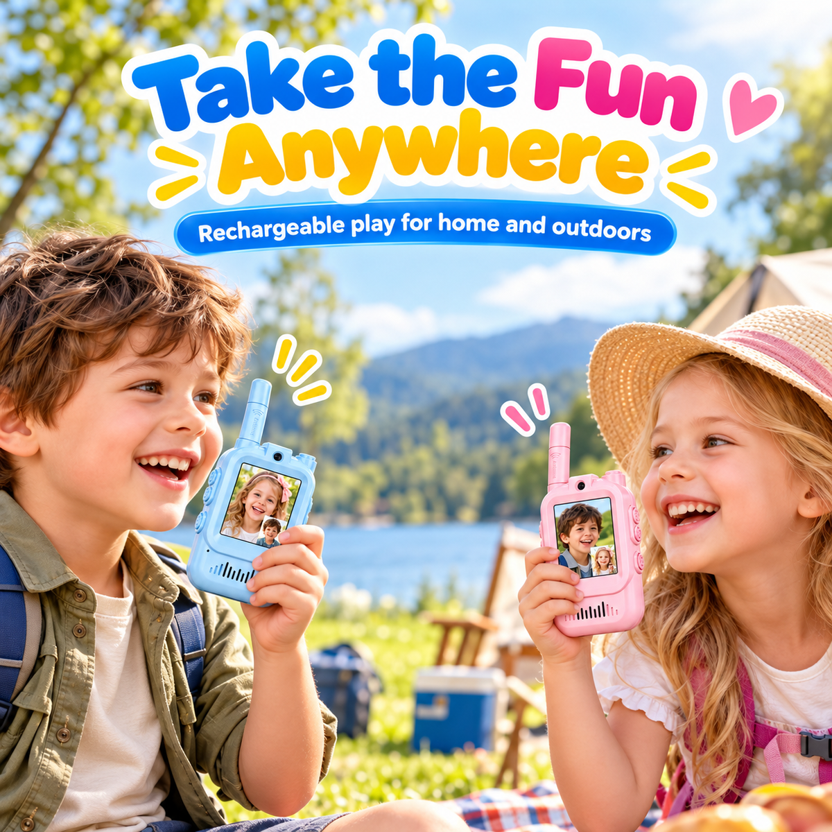 Kids Video Walkie Talkies – See, Talk & Play with 2-Way HD Video Communication