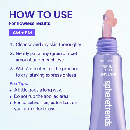 5-Minute Instant Eye Lift Gel – Smooth Fine Lines, Puffiness & Tired-Looking Eyes