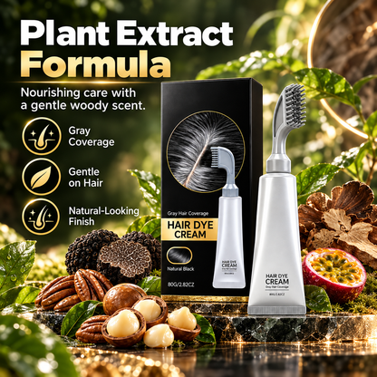 Cover Gray Roots at Home – Easy Comb-On Hair Dye Cream