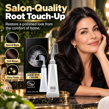 Cover Gray Roots at Home – Easy Comb-On Hair Dye Cream