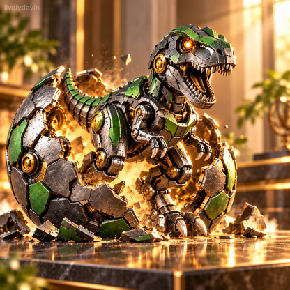 🦖🔥 NEW ARRIVAL🔥 Mechanical T-Rex Egg – From Mysterious Egg to Mighty Robotic Dinosaur! 🥚⚙️✨