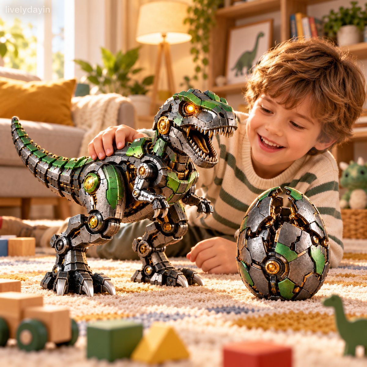 🦖🔥 NEW ARRIVAL🔥 Mechanical T-Rex Egg – From Mysterious Egg to Mighty Robotic Dinosaur! 🥚⚙️✨