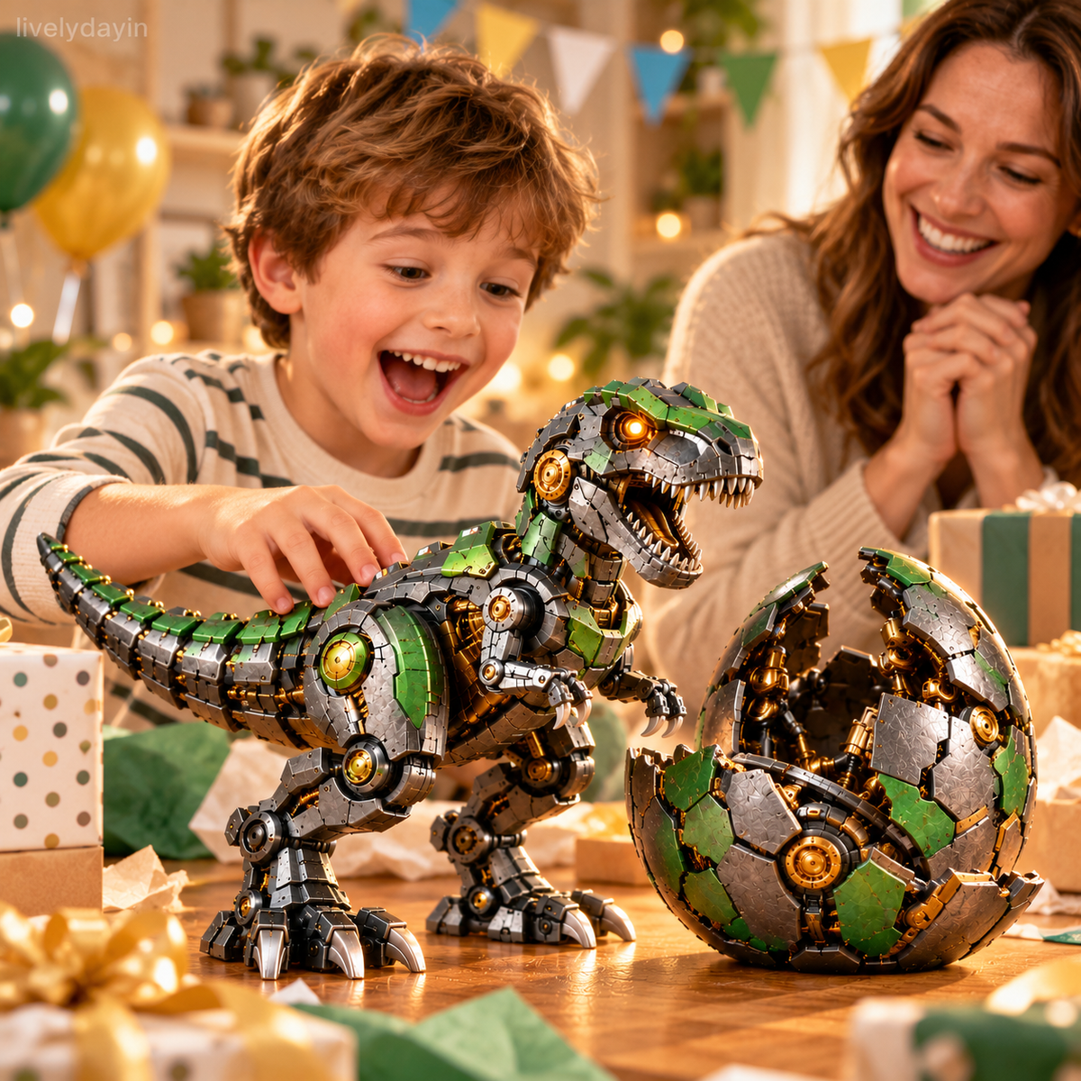 🦖🔥 NEW ARRIVAL🔥 Mechanical T-Rex Egg – From Mysterious Egg to Mighty Robotic Dinosaur! 🥚⚙️✨