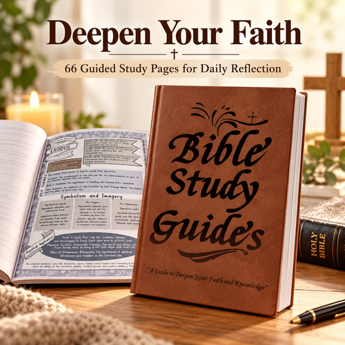 66-Page Bible Study & Devotional Journal – Guided Scripture Reflection, Prayer & Faith Growth