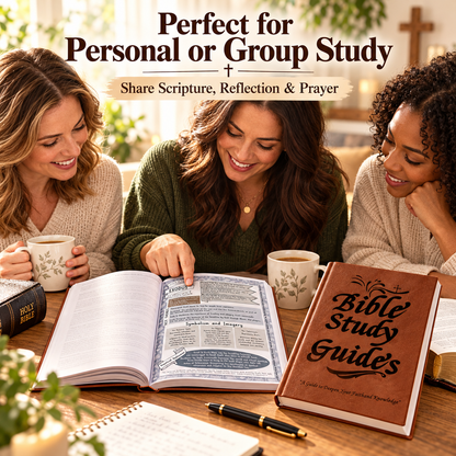 66-Page Bible Study & Devotional Journal – Guided Scripture Reflection, Prayer & Faith Growth