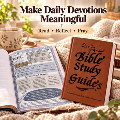 66-Page Bible Study & Devotional Journal – Guided Scripture Reflection, Prayer & Faith Growth