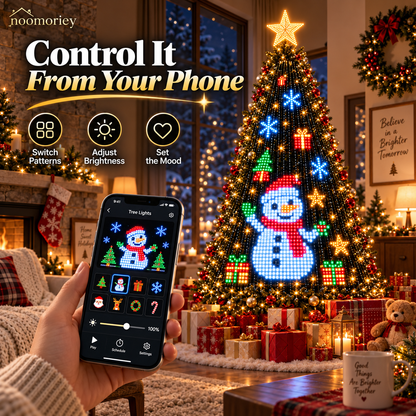 🎄 Smart LED Christmas Tree Lights ✨ DIY Holiday Patterns App Control Decoration🎄🎄