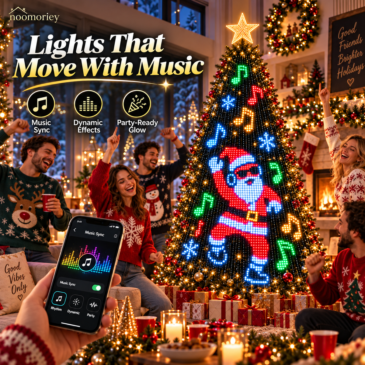 🎄 Smart LED Christmas Tree Lights ✨ DIY Holiday Patterns App Control Decoration🎄🎄