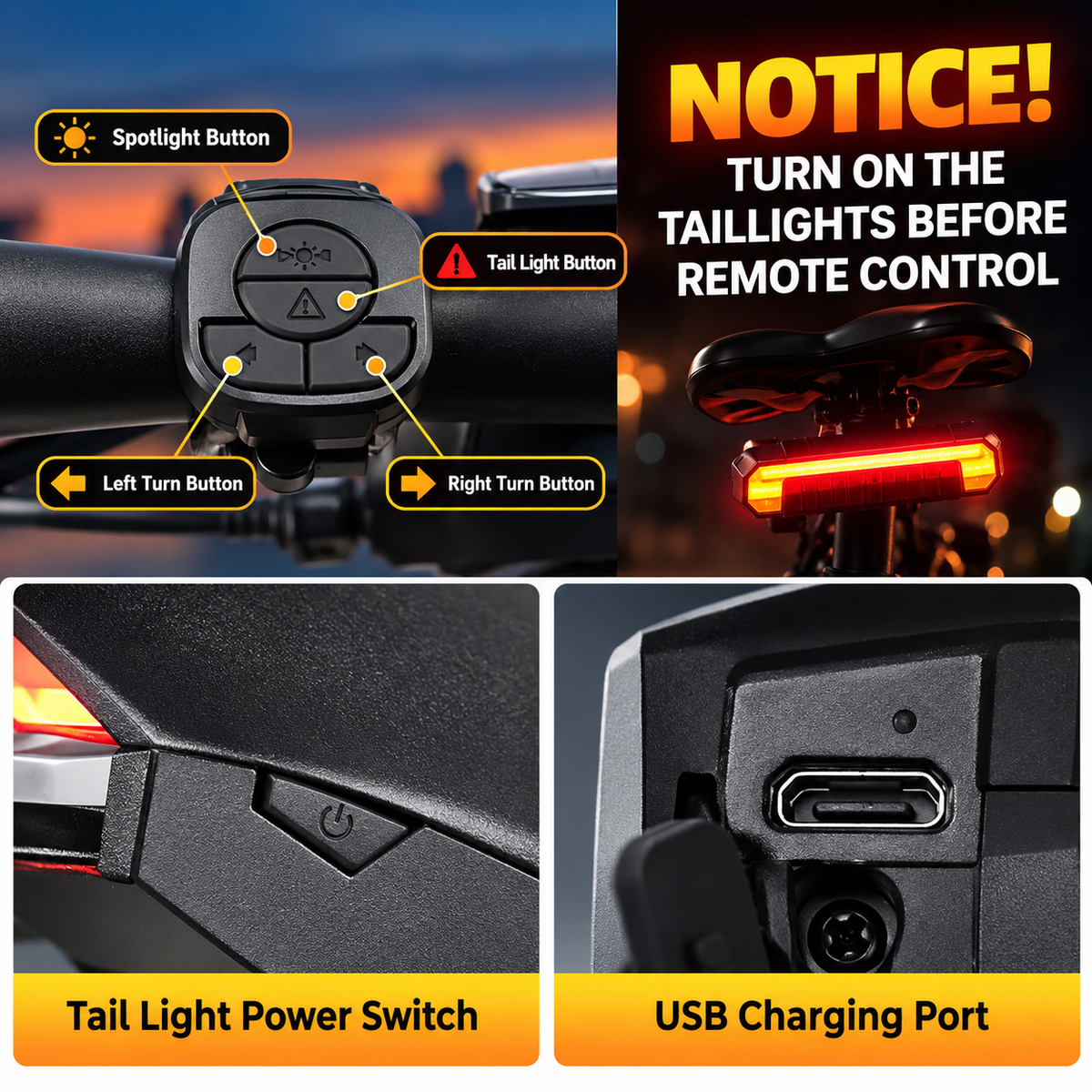 Smart Bike Taillight with Wireless Turn Signals