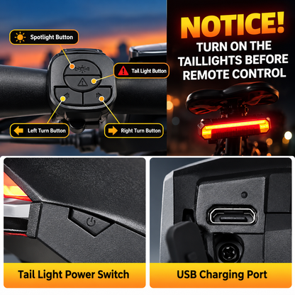 Smart Bike Taillight with Wireless Turn Signals