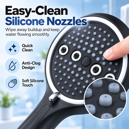 🚿 🚿 6-Mode High-Pressure Handheld Shower Head for a Better Daily Rinse
