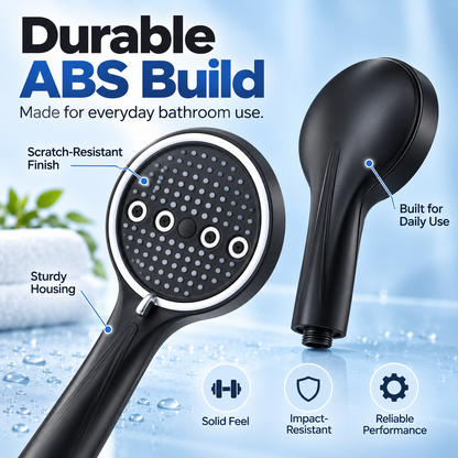 🚿 🚿 6-Mode High-Pressure Handheld Shower Head for a Better Daily Rinse
