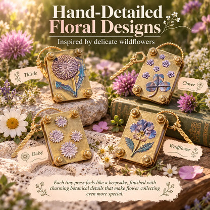 🎁Mini Brass Flower Press – Pocket-Sized Botanical Keepsake