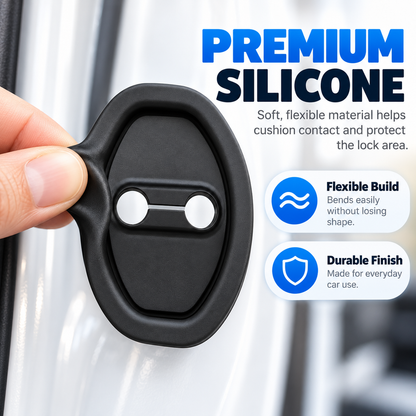 Door Latch Lock Cover – Universal Self-Adhesive Car Door Protector