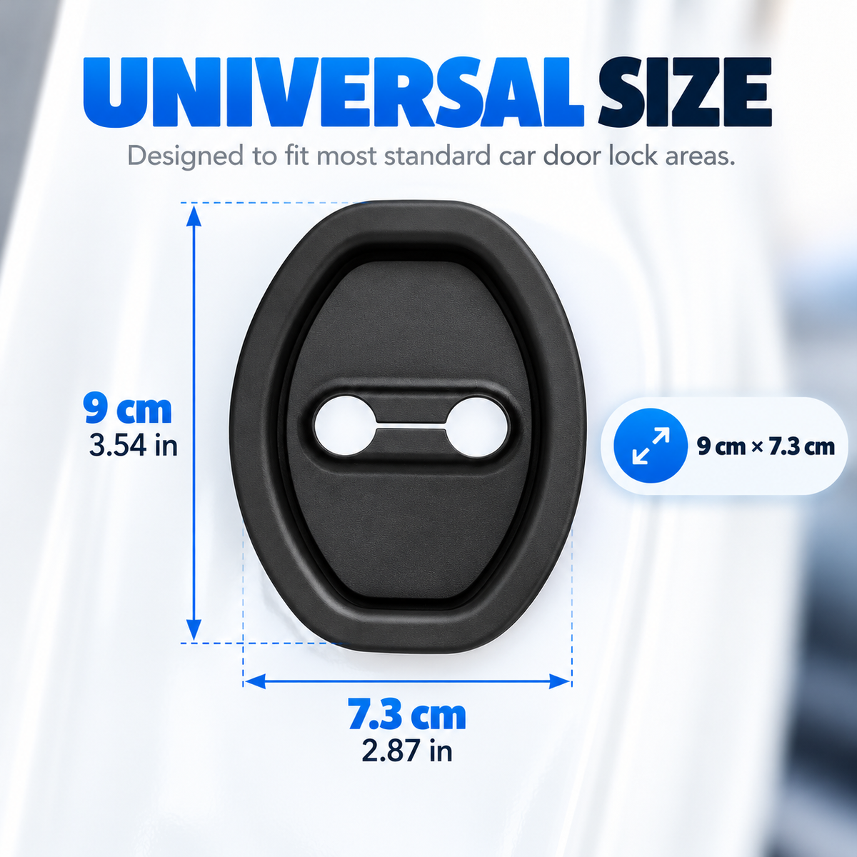 Door Latch Lock Cover – Universal Self-Adhesive Car Door Protector