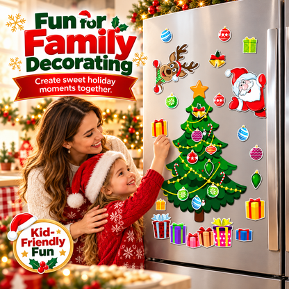 🎄 Christmas Refrigerator Magnets – Reusable Christmas Tree Fridge Decor Set