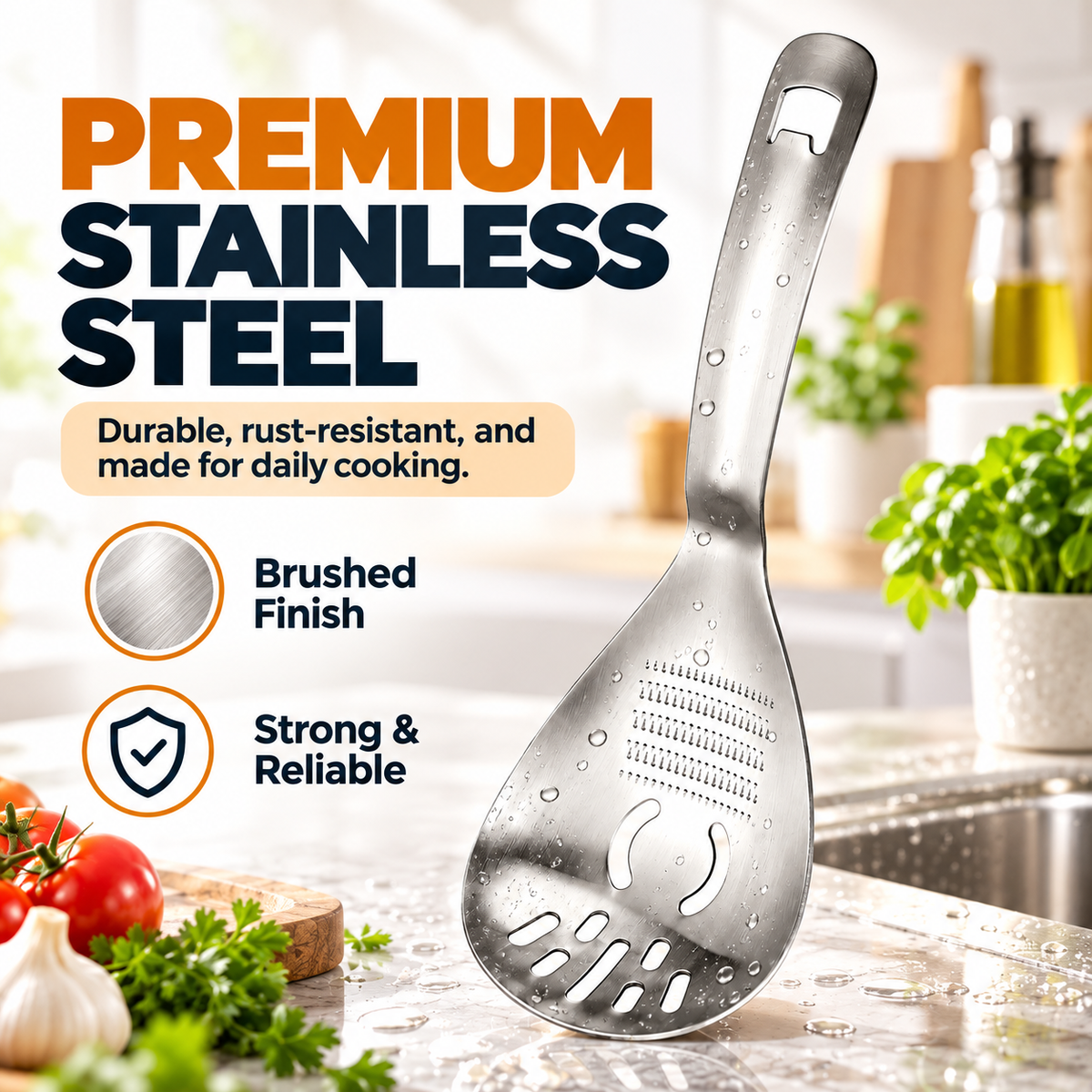 🥄304 Stainless Steel 5-in-1 Multifunctional Kitchen Spoon