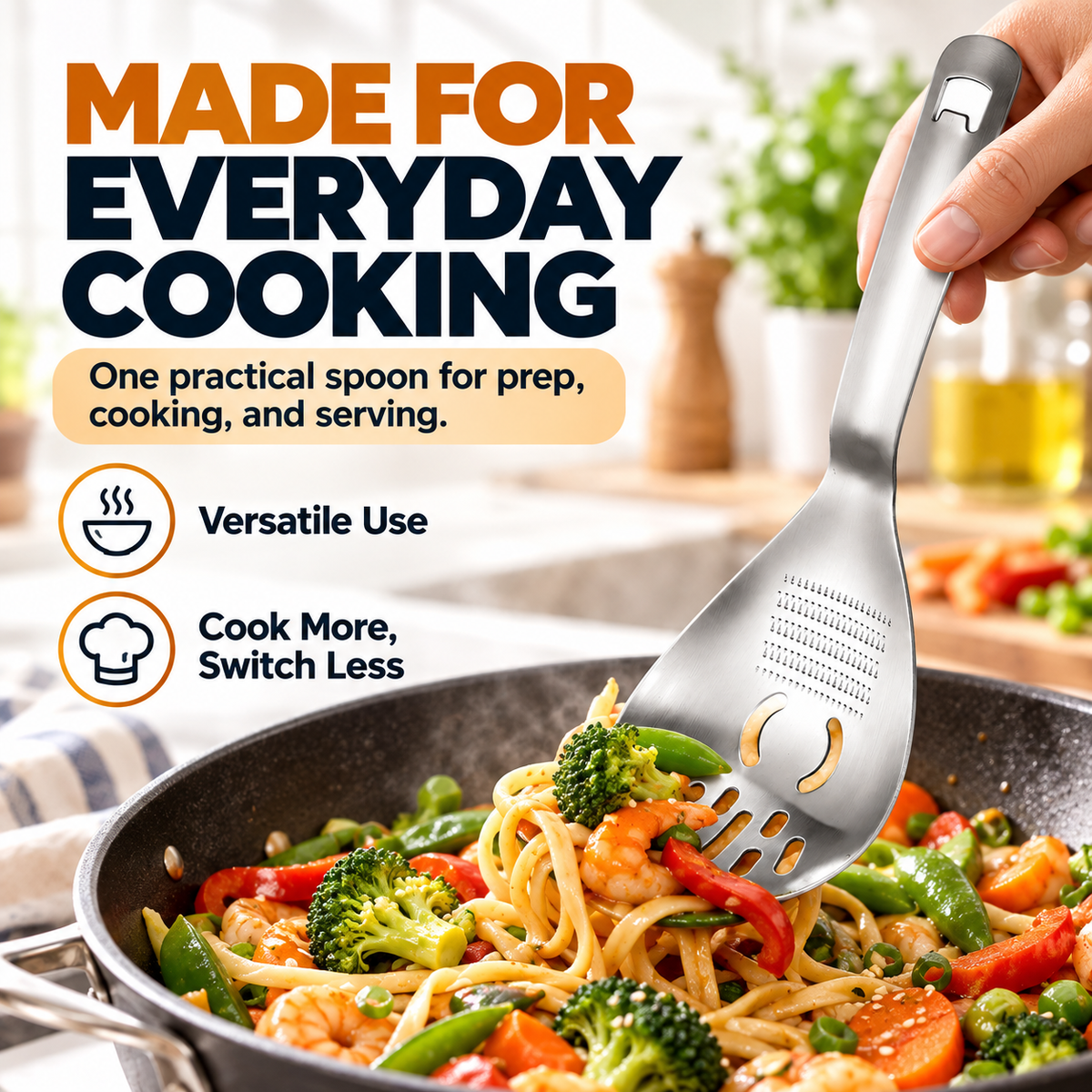 🥄304 Stainless Steel 5-in-1 Multifunctional Kitchen Spoon
