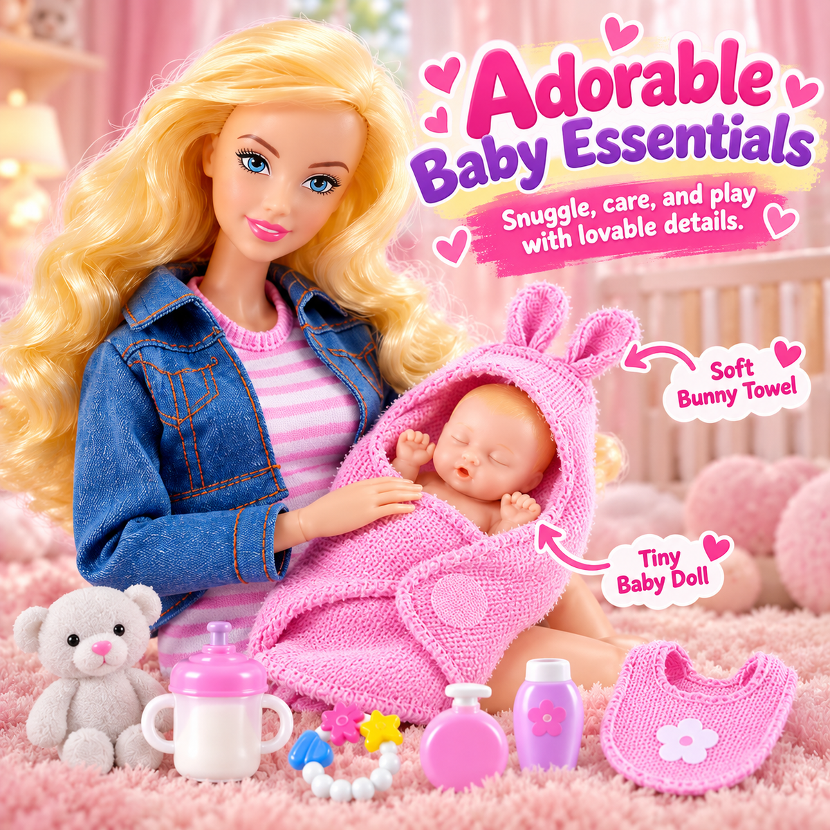 ZURU My Mini Baby Mom & Baby Surprise – Brittany Pregnant Doll with Newborn