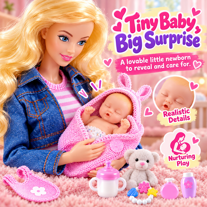 ZURU My Mini Baby Mom & Baby Surprise – Brittany Pregnant Doll with Newborn