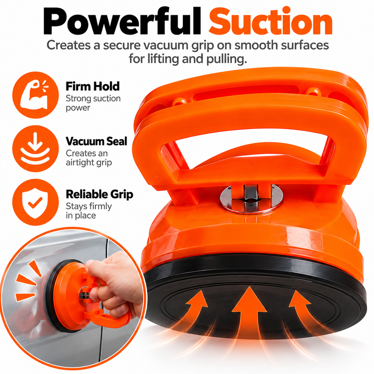 🛠️ Heavy-Duty Suction Cup Dent Puller – Multi-Purpose Panel Lifter 🚗