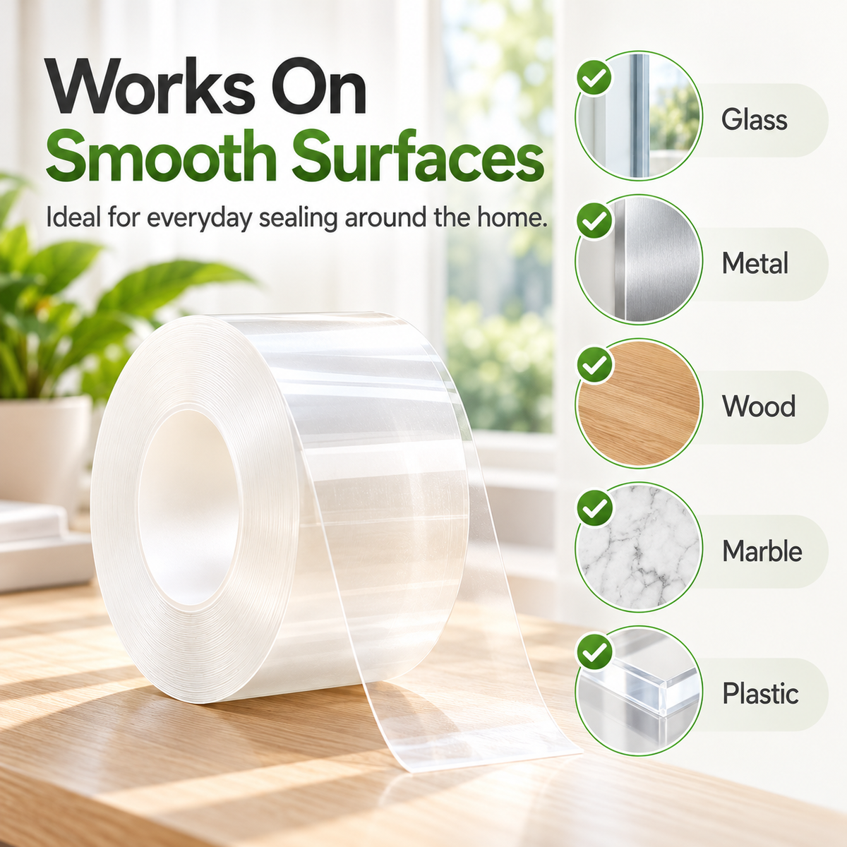 Self-Adhesive Silicone Waterproof Tape (2" x 33ft)