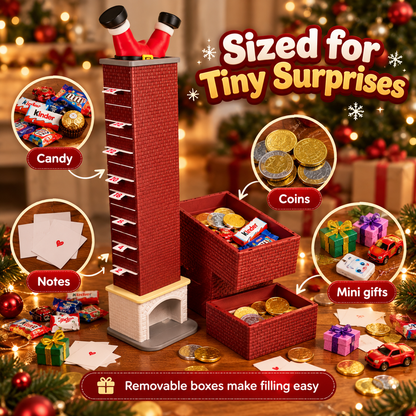 🎅 Christmas Chimney Advent Calendar – 25-Day Candy Surprise Countdown 🎄