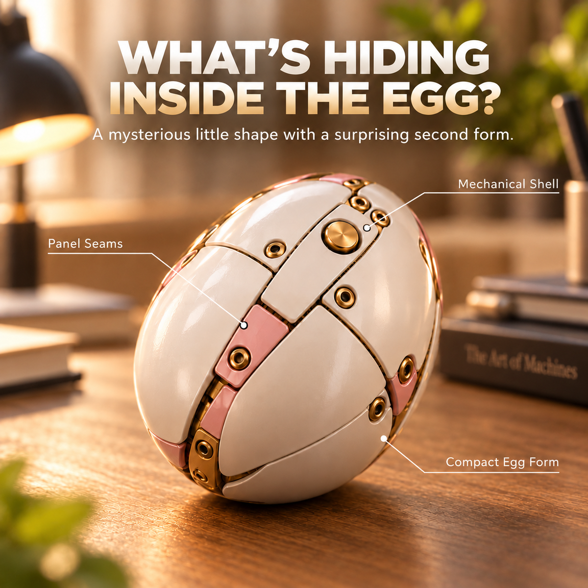 🦄 🦄2-in-1 Transforming Mechanical Unicorn Egg – Winged Fantasy Figure