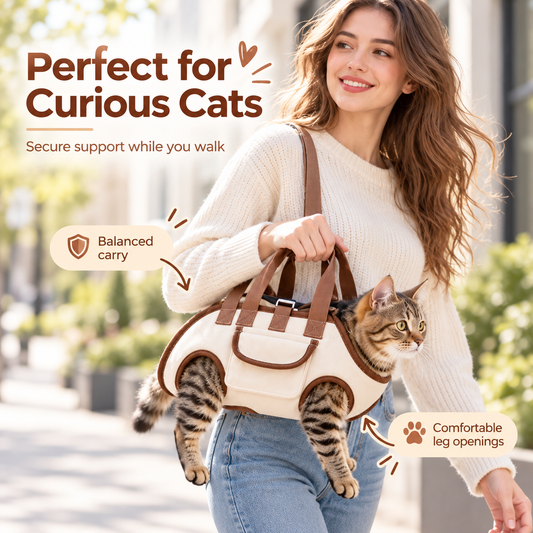 3-Way Pet Carrier Bag for Small Dogs & Cats – Hand Carry, Shoulder Carry & Everyday Outings