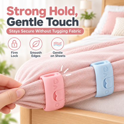 36-Pack Two-Speed Adjustable Sheet Grippers – Secure Bed Sheet Fasteners