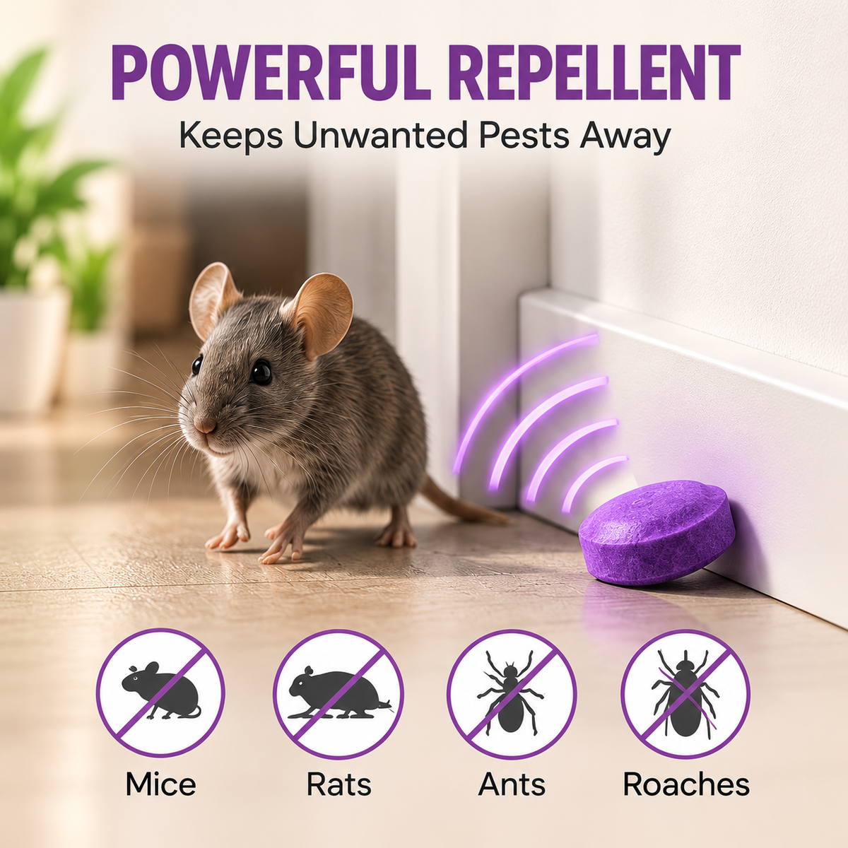 12 Pack Mouse Repellent Pouches – Indoor & Outdoor Rodent Deterrent for Home
