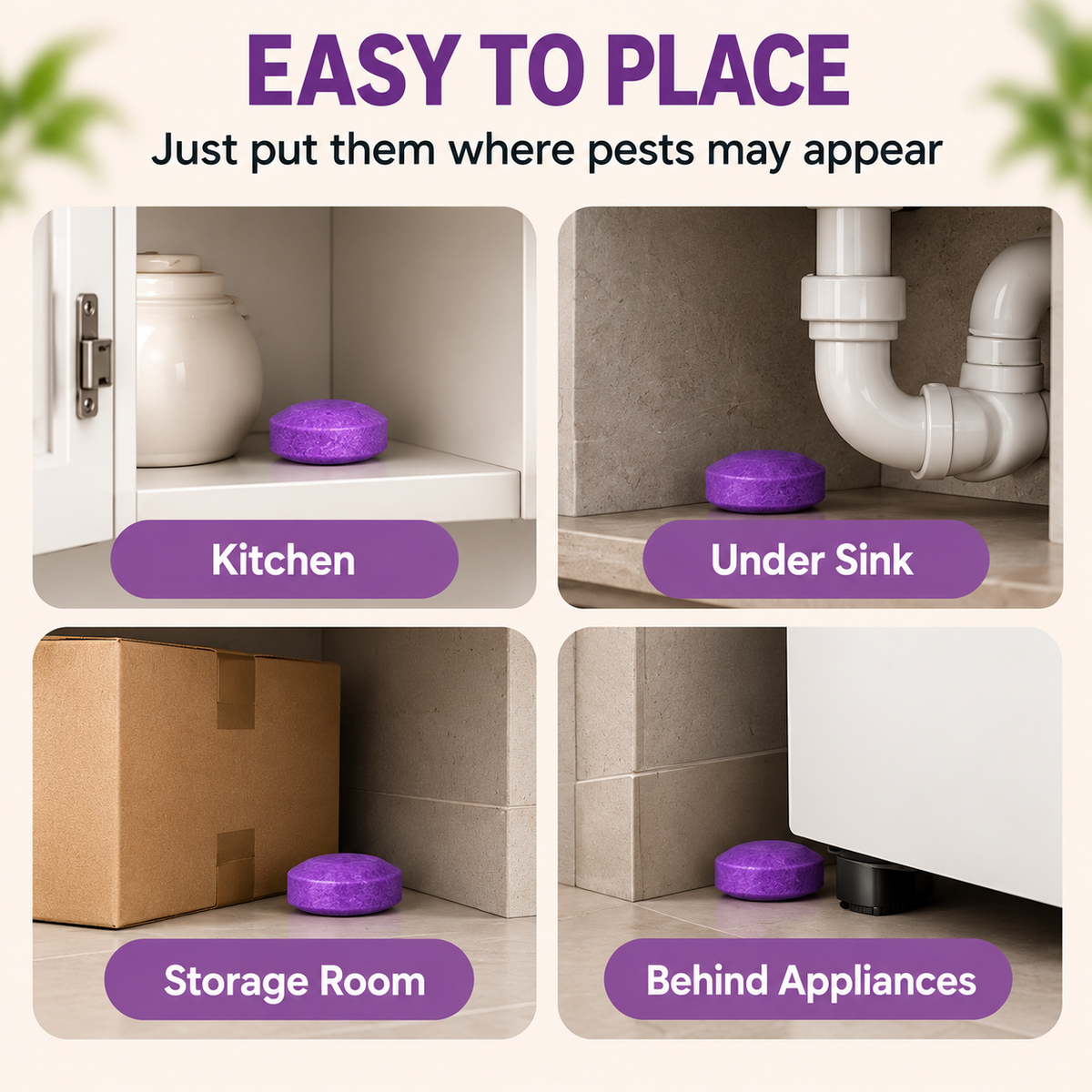 12 Pack Mouse Repellent Pouches – Indoor & Outdoor Rodent Deterrent for Home