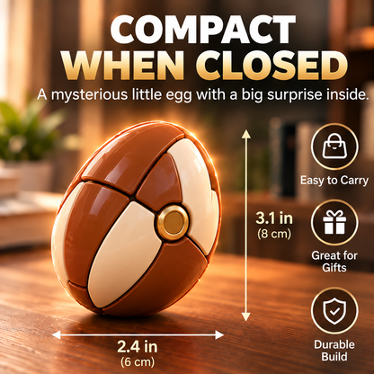 🐮 2-in-1 Transforming Highland Cow Egg – Cute Mechanical Figure