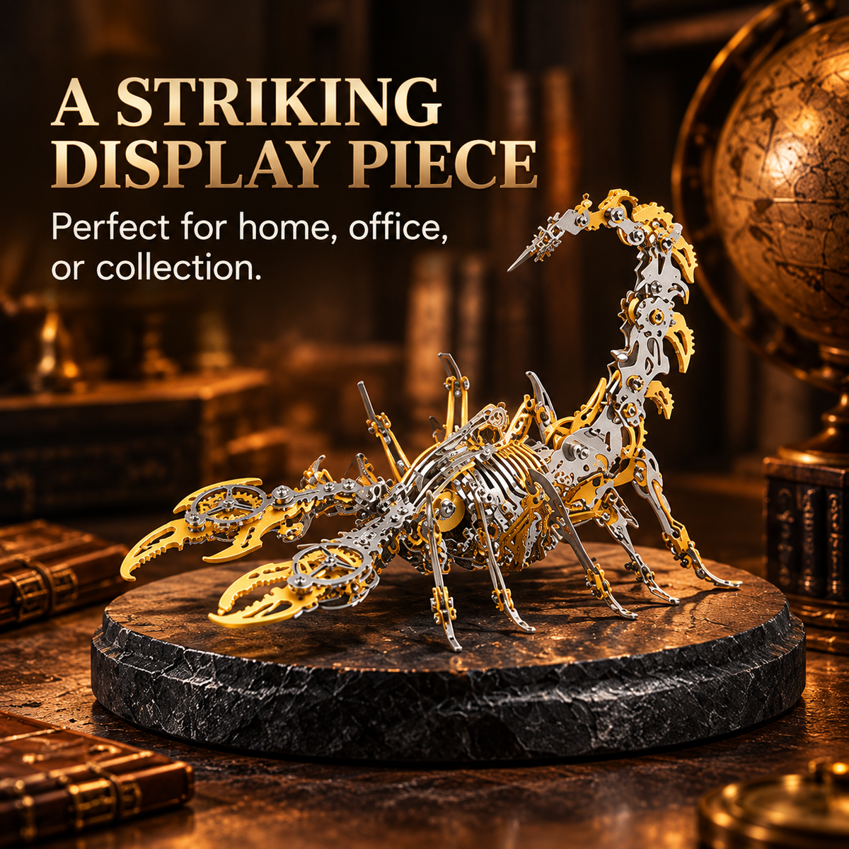 Scorpion 3D Metal Puzzle Kit – 454-Piece Mechanical Model for Adults & Teens