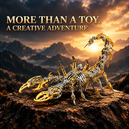 Scorpion 3D Metal Puzzle Kit – 454-Piece Mechanical Model for Adults & Teens