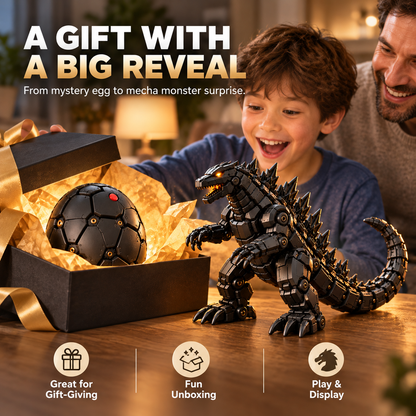 🥚 Egg to Godzilla – 2-in-1 Transforming Mechanical Monster Figure