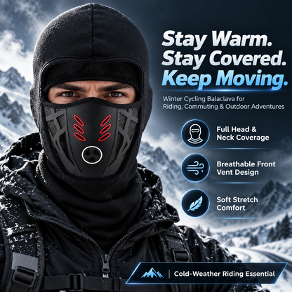 Winter Cycling Balaclava – Warm Breathable Full-Face Ski Mask