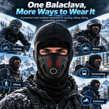 Winter Cycling Balaclava – Warm Breathable Full-Face Ski Mask