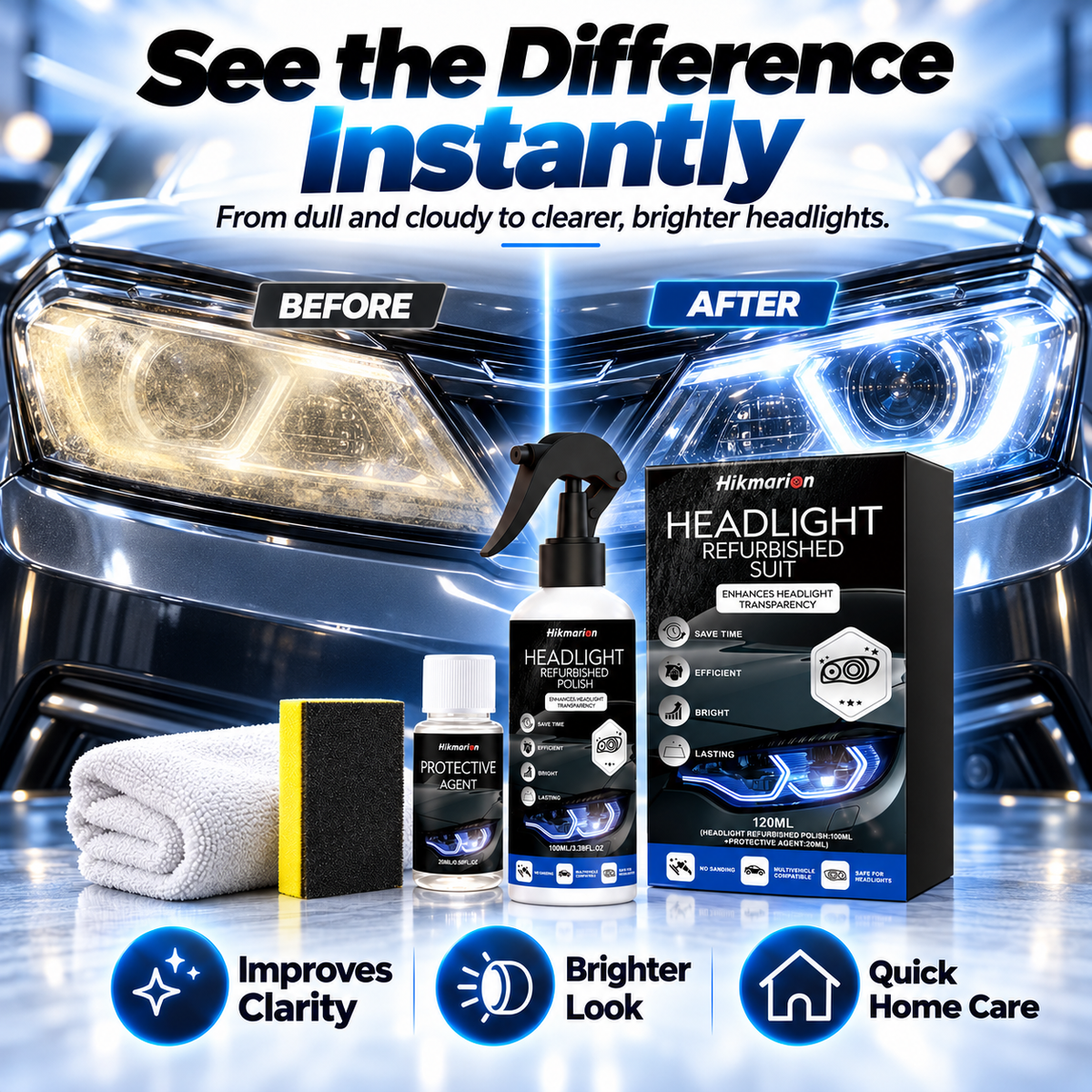 🔥2026 HOT SALE🔥🚘Automotive Headlamp Restoration Fluid