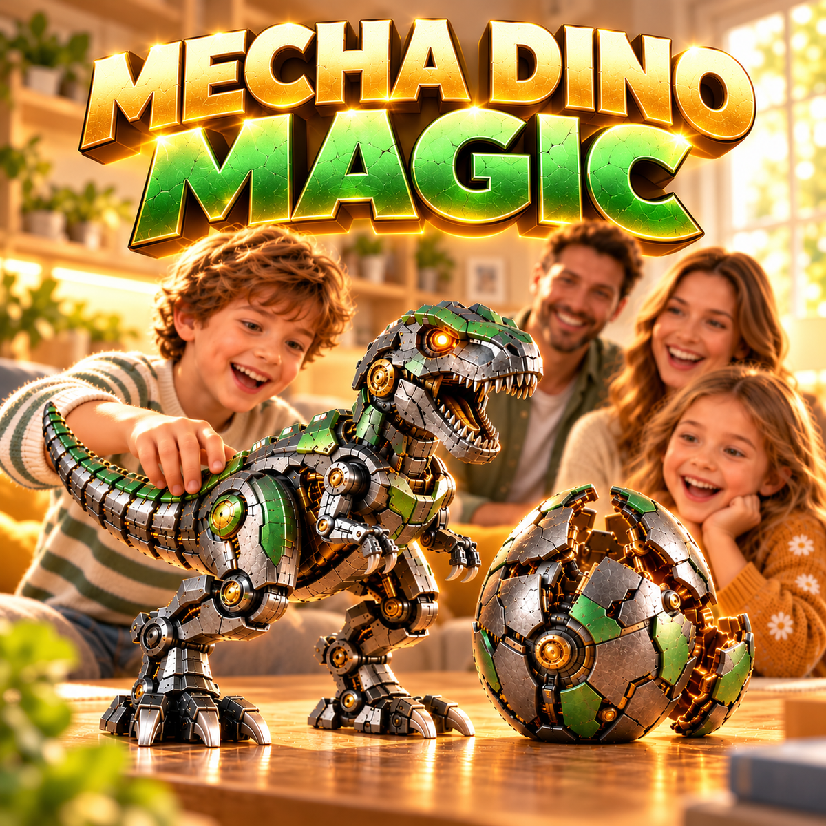 🦕Mechanical T-Rex Egg  – Mystery Egg to Robotic Dinosaur