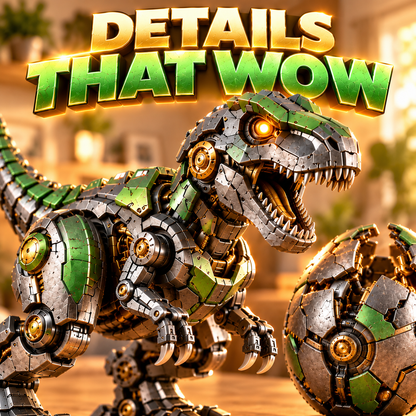 🦕Mechanical T-Rex Egg  – Mystery Egg to Robotic Dinosaur