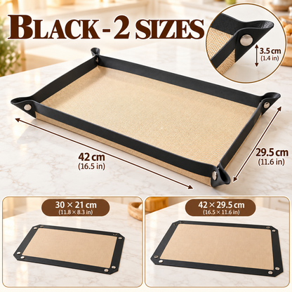 2 Pack Snap-Lock Silicone Baking Mat -2in-1 Nonstick Oven Liner & RaisedEdge Roasting Mat