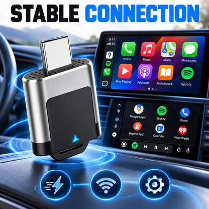 Wireless CarPlay & Android Auto Adapter | Mini Plug & Play Converter