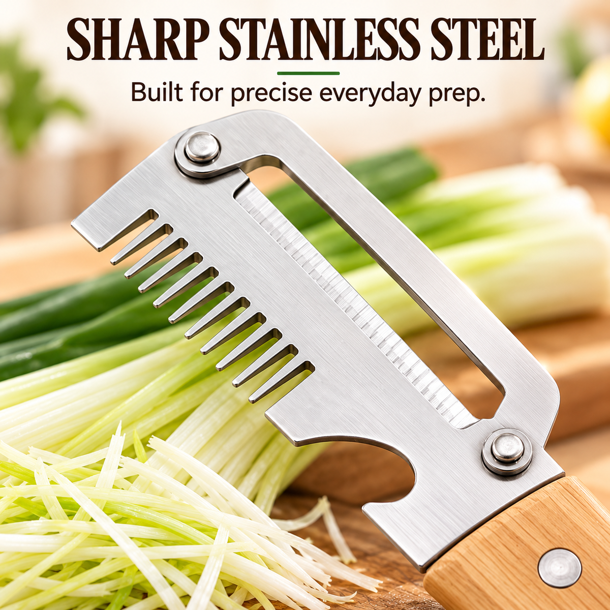 2 Pack Multifunction Vegetable Peeler & Shredder | Stainless Steel Kitchen Tool