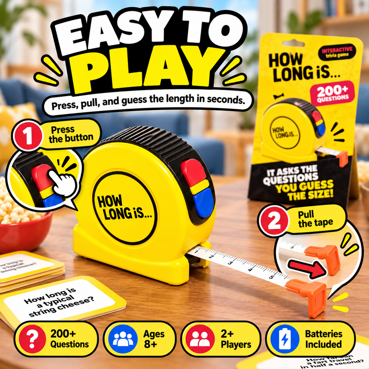 How Long Is Interactive Trivia Game | Family Guessing Game with 200+ Questions