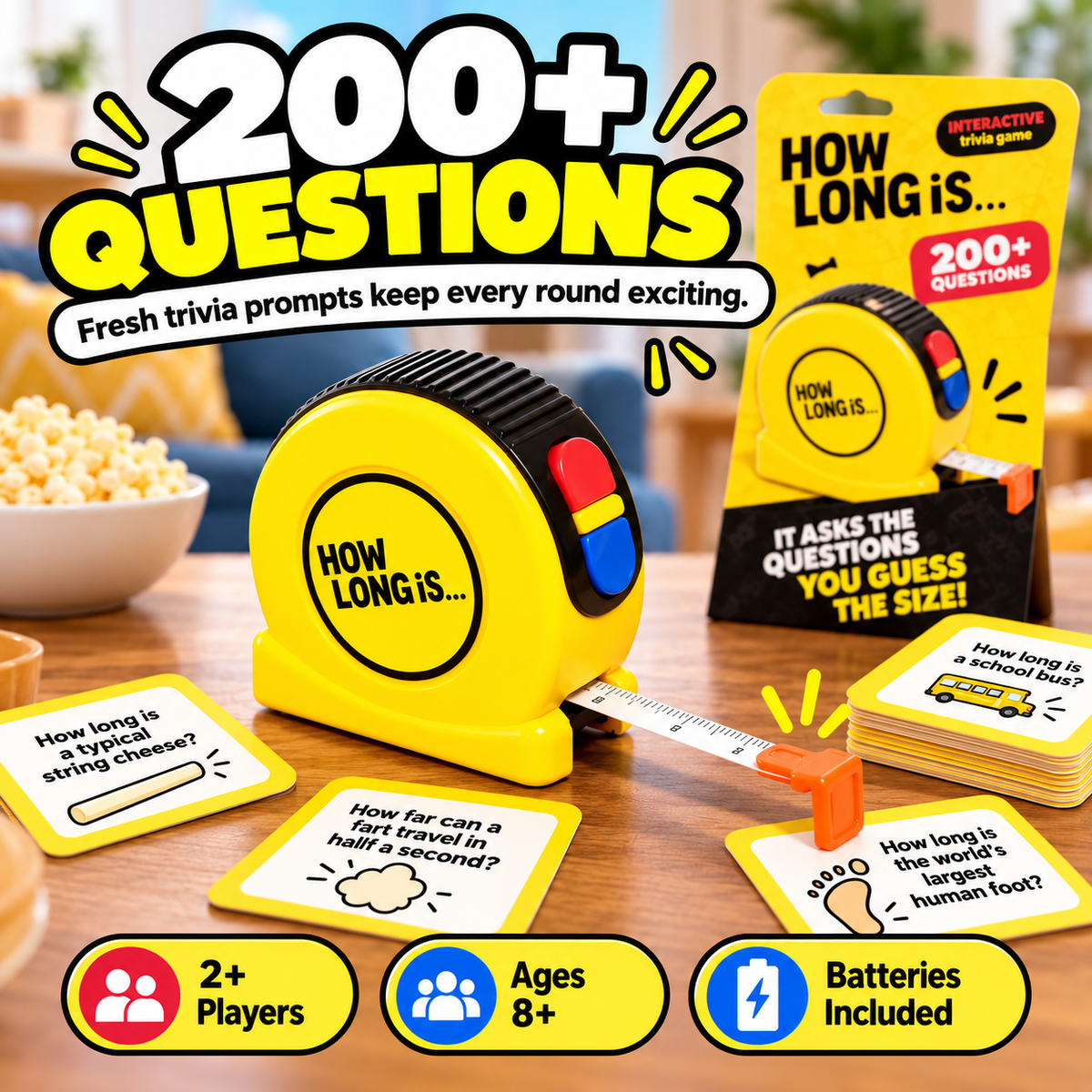 How Long Is Interactive Trivia Game | Family Guessing Game with 200+ Questions