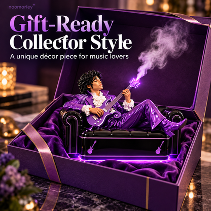 🎸 Purple Rockstar Mist Diffuser – Guitar-Shaped Humidifier with LED Mood Lighting, Unique Music-Inspired Home Décor & Gift